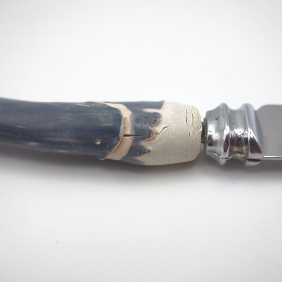 Set of Four(4) Sheffield Made England Stainless Steel Bone Handle Steak Knives - Picture 10 of 13